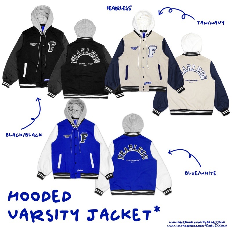 Áo Hooded Varsity jacket*