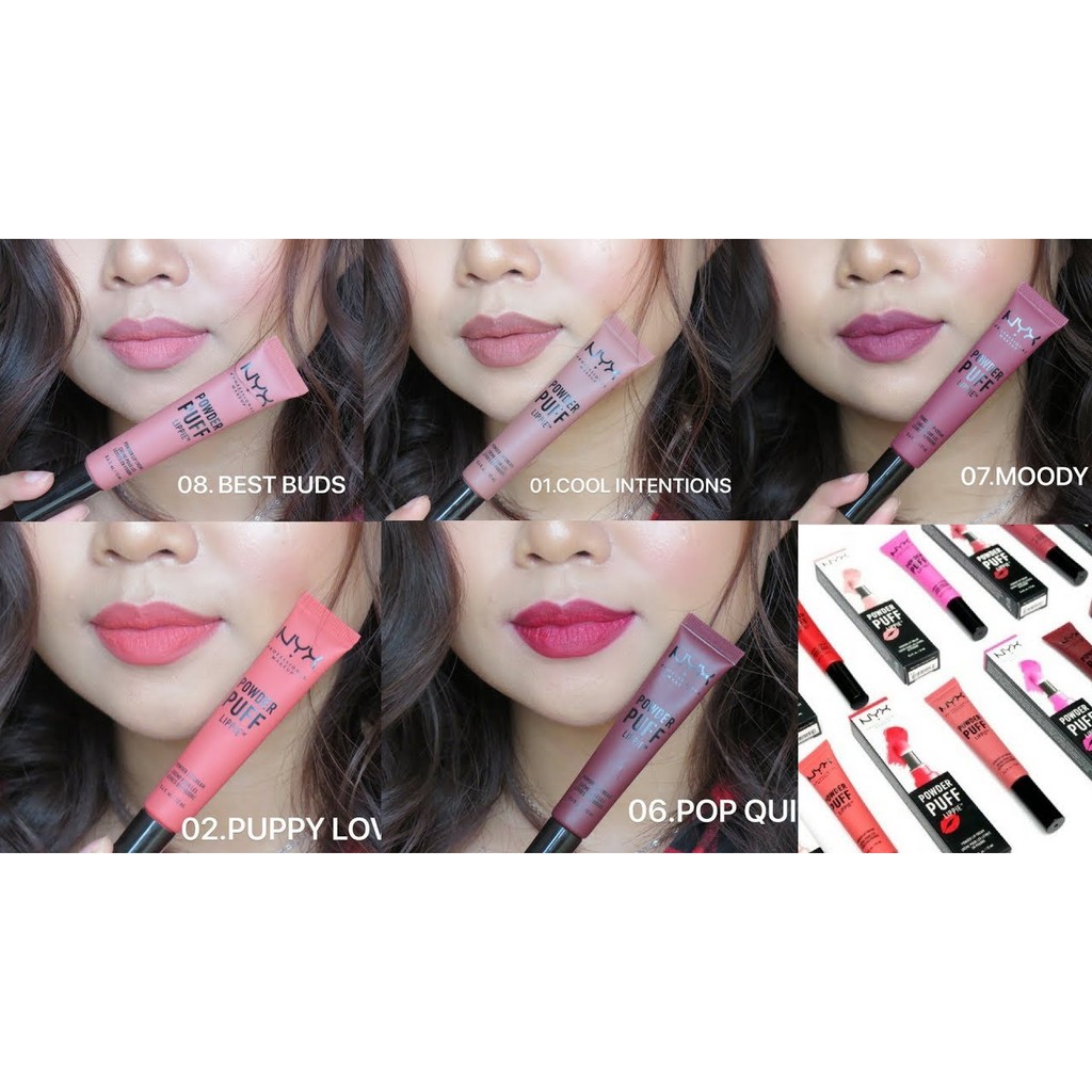 Son kem lì NYX Professional Makeup Powder Puff Lippie Powder Lip Cream