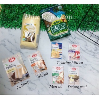 Bột mì/bột bắp/gelatine/pudding/đường thốt nốt hữu cơ làm bánh