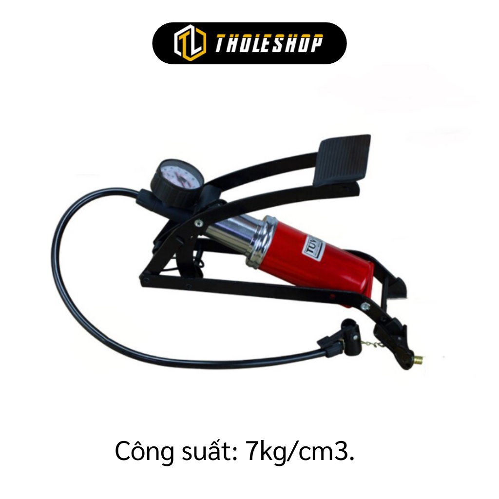 Bơm Fiton đạp chân -  Bơm hơi dùng chân High Pressure Foot Pump cho xe máy xe đạp 3086