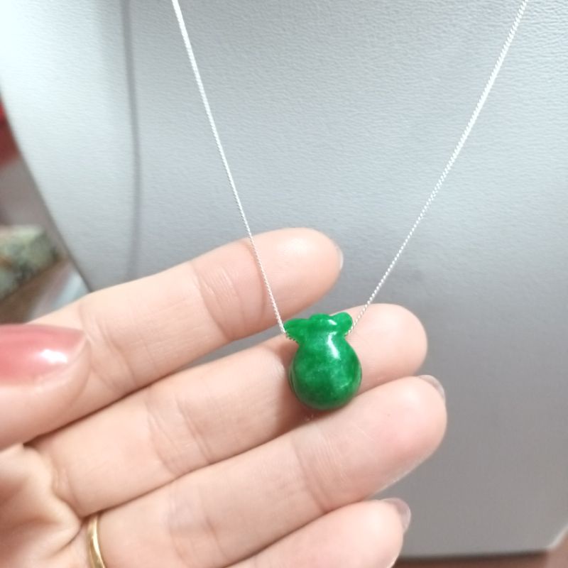 Dây chuyền bạc 925 mặt túi tài lộc may mắn shop vĩnh viễn bảo hành sp bán ra bao đổi trả