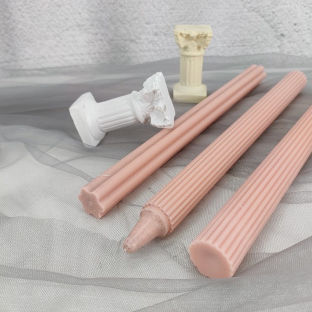 Khuôn Làm Nến/ Xà Phòng/ Xà Phòng Handmade Hình Trụ Dài Bằng Nhựa DIY