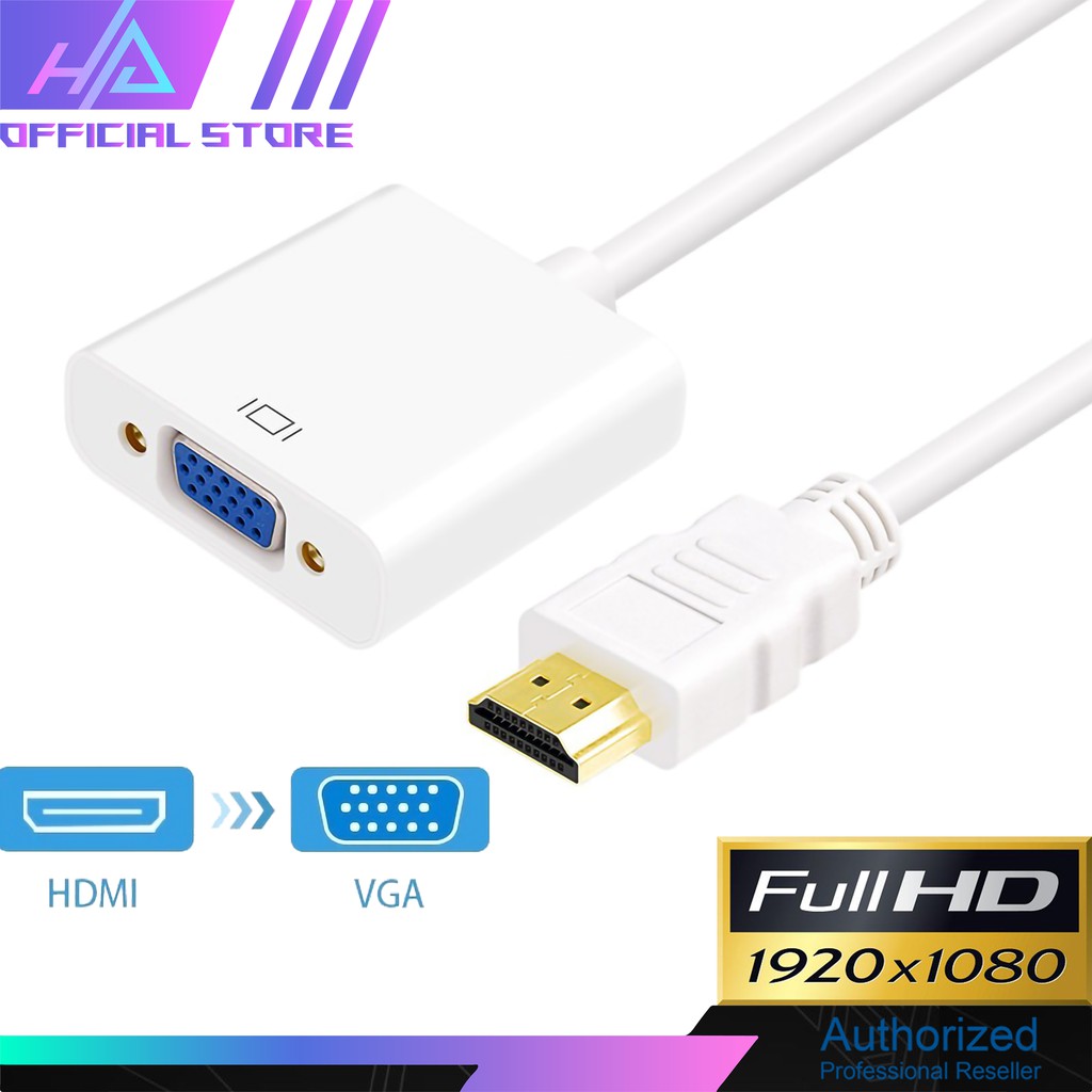 Cáp HDMI sang VGA, Chuyển đổi HDMI to VGA Cable Full HD