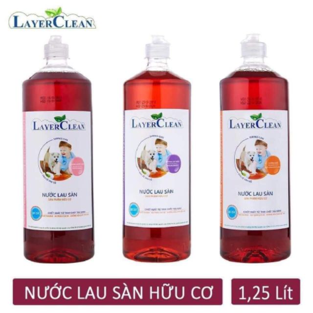 Nước lau sàn hữu cơ Layer Clean chai 300ml