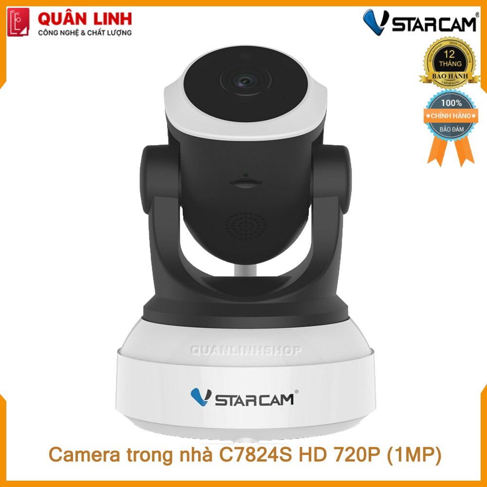 Camera Wifi IP Vstarcam C7824 HD 720P kèm thẻ nhớ 64GB