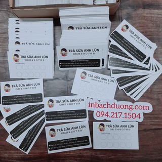 Nhận in phiếu tích điểm In Bạch Dương
