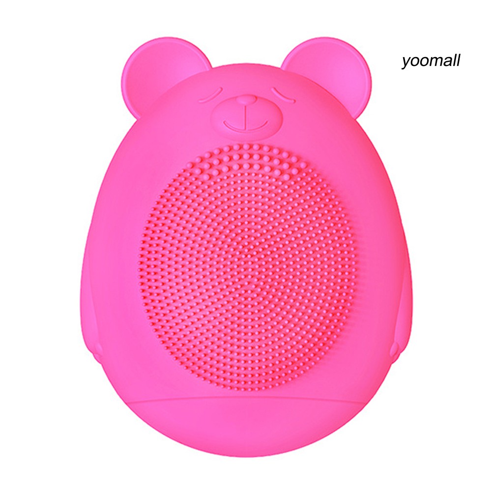 [Hàng mới về] Máy Làm Sạch Lỗ Chân Lông Loại Bỏ Mụn Đầu Đen Siêu Âm Bằng Silicon Hình Thỏ / Gấu