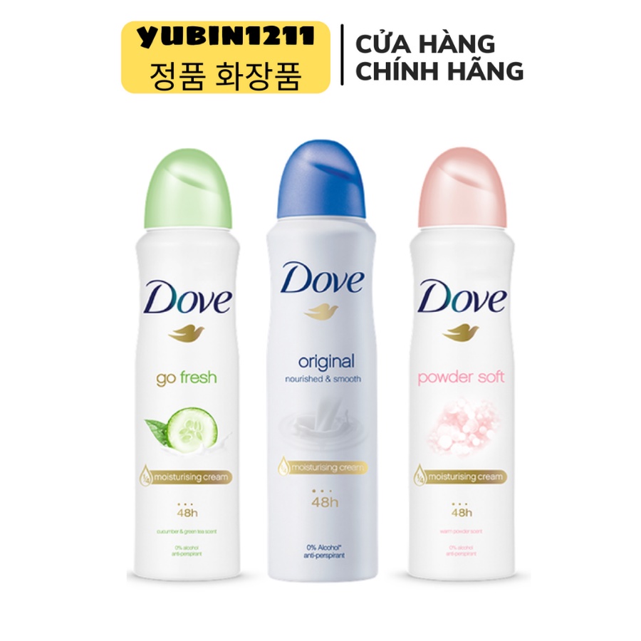 Xịt Khử Mùi Dove Go Fresh