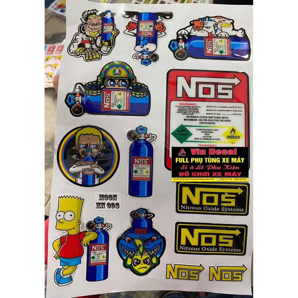 Bộ tem nổi BÌNH NOS - dochoixemay