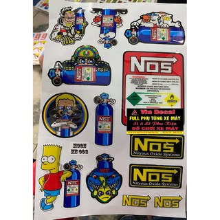 Bộ tem nổi BÌNH NOS - dochoixemay