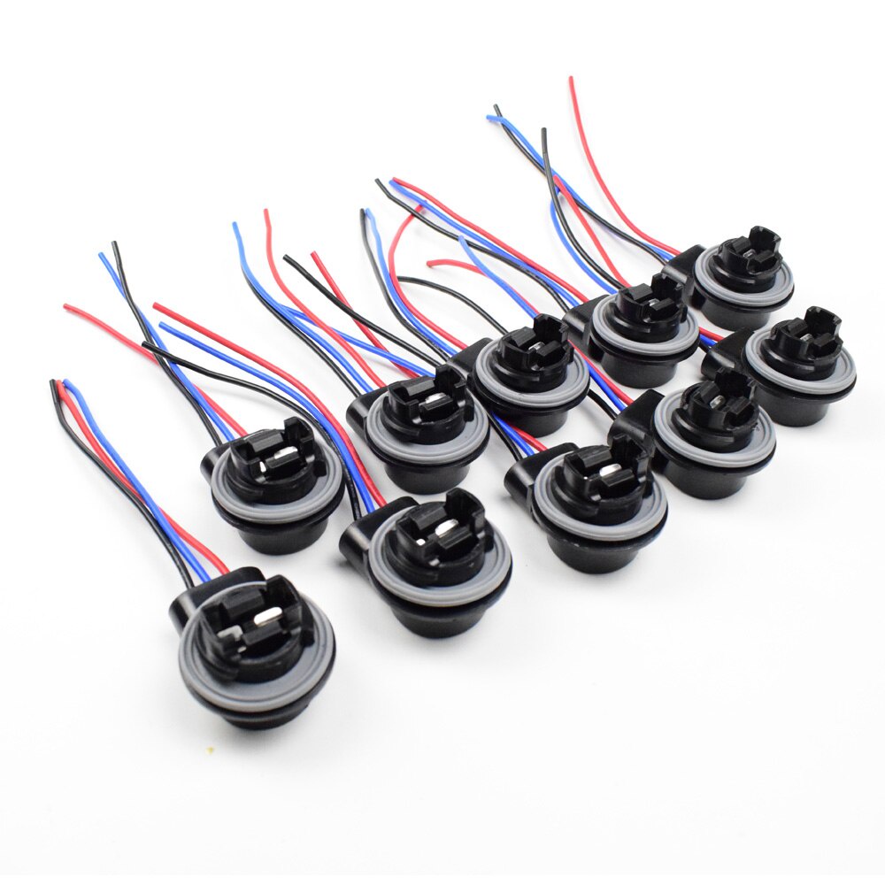 Chuôi Đèn Chân T25 3156, T25 3157 Lắp Cho Xe Ô Tô Có Dây Nối Sẵn