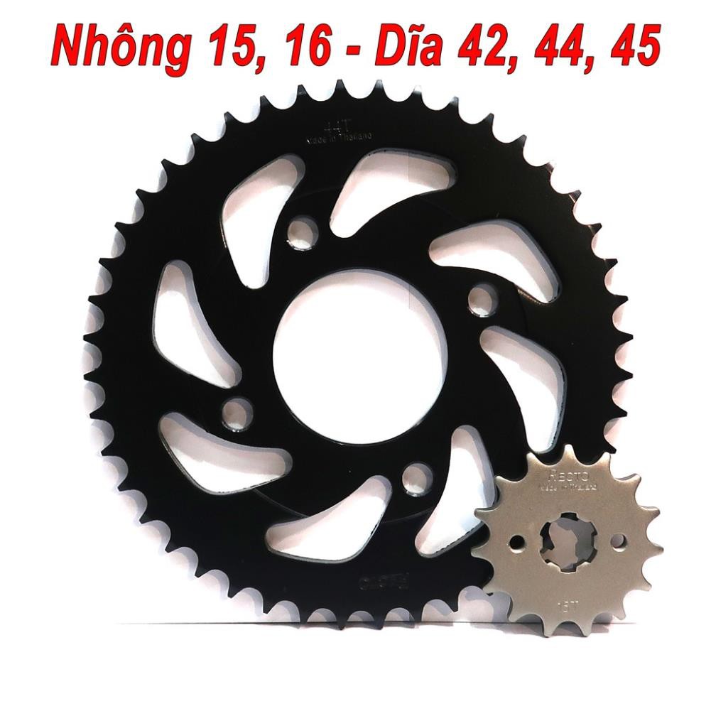 Nhông dĩa RECTO 15 - 44, 16 - 44, 15 - 45, 14 - 44 cho Winner/ Winner X