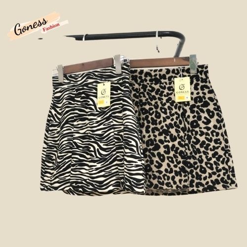 Chân váy dáng chữ a ngắn Goness hoạ tiết ngựa vằn đẹp thời trang sành điệu cho nữ A508 | BigBuy360 - bigbuy360.vn