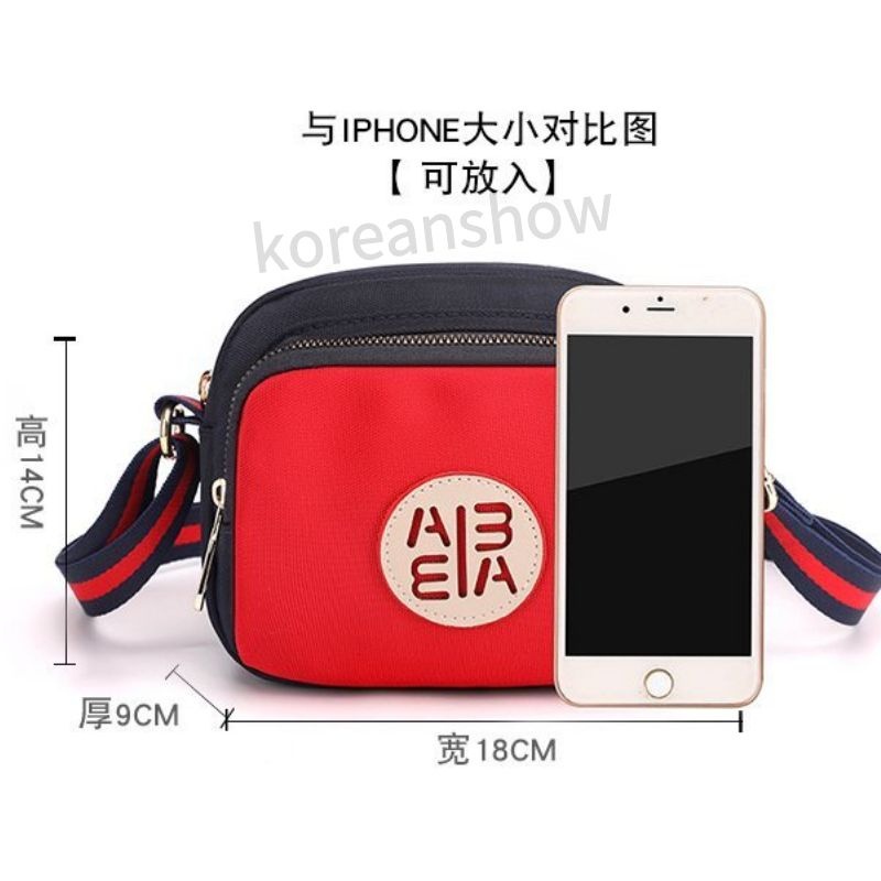 Túi xách nữ Túi đeo chéo Mini màu hồng/đen phong cách Hàn Quốc thời trang cho nữ-75