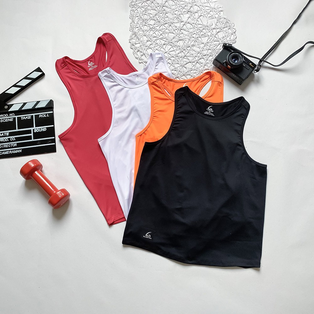 Áo ba lỗ thể thao Gladimax TGA01 mặc kết hợp với bra phù hợp tập gym, zumba, chạy bộ,...