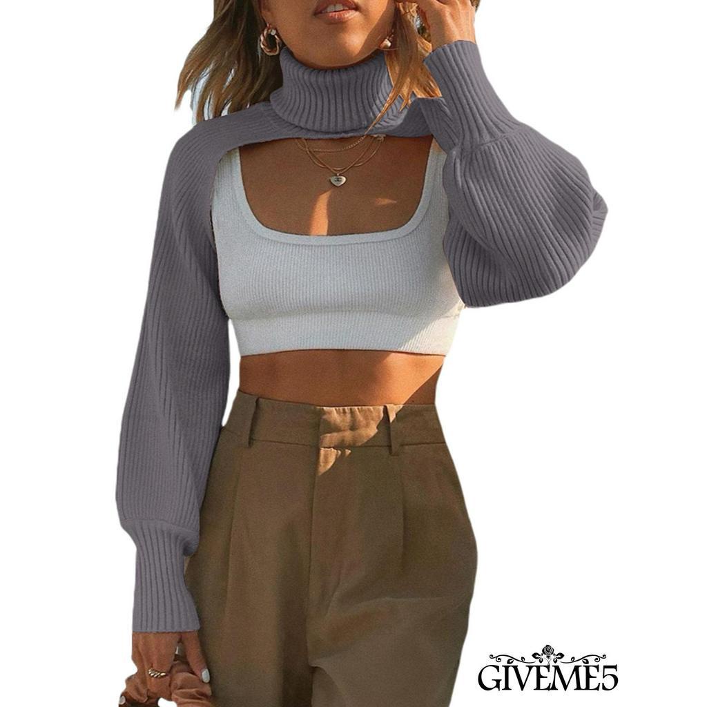 Áo Len Nữ Dài Tay Cổ Cao Thời Trang