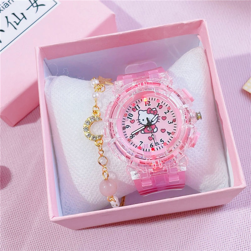 Đồng Hồ Điện Tử Dạ Quang Chống Nước In Hình Công Chúa Dễ Thương Cho Bé Gái Mẫu Giáo 3-6 Tuổi