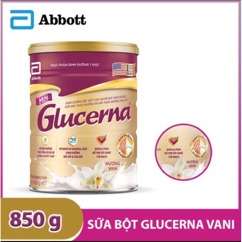 Sữa bột Glucerna Hương vani 850g