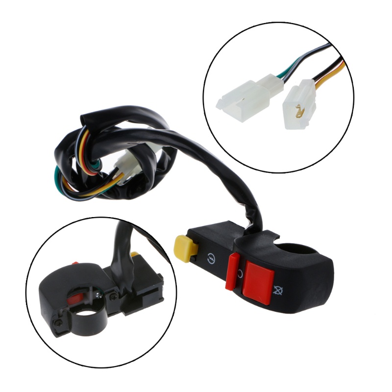 Công Tắc Đánh Lửa 4 Dây Kết Nối Với Tay Cầm Xe Máy UTV