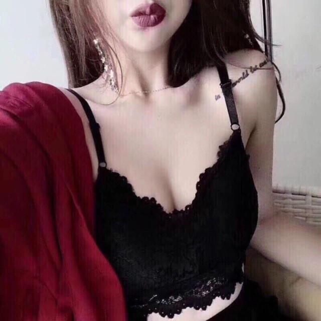 Áo bra ren hai dây sexy Bra nửa người
