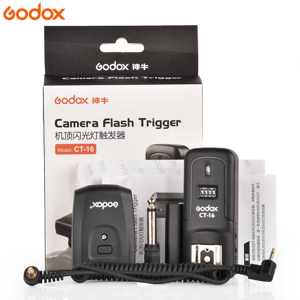 GODOX Bộ Truyền Tín Hiệu Radio 16 Kênh CT-16 Cho Máy Ảnh Canon Nikon Pentax
