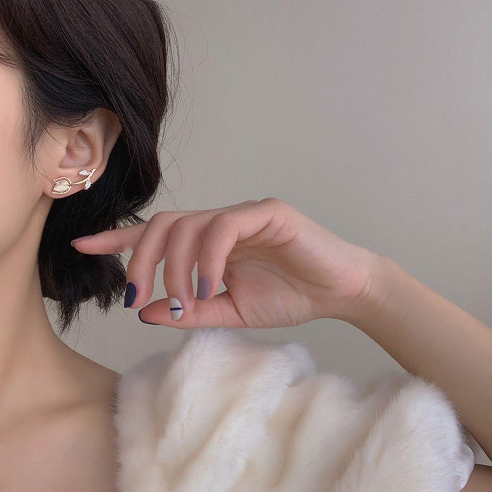 Vanes1 Bông Tai Thời Trang Nữ Hình Hoa Tulip