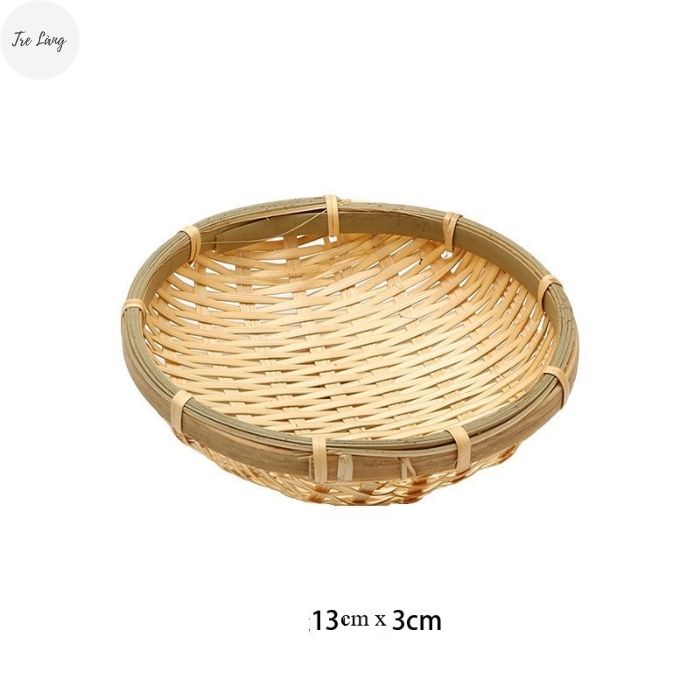 Rổ tre đan mini decor chụp ảnh đựng đồ nhỏ xinh