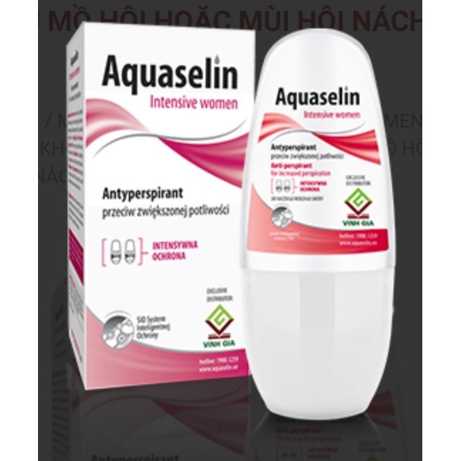 Aquaselin - Lăn nách khử mùi cho nam và nữ