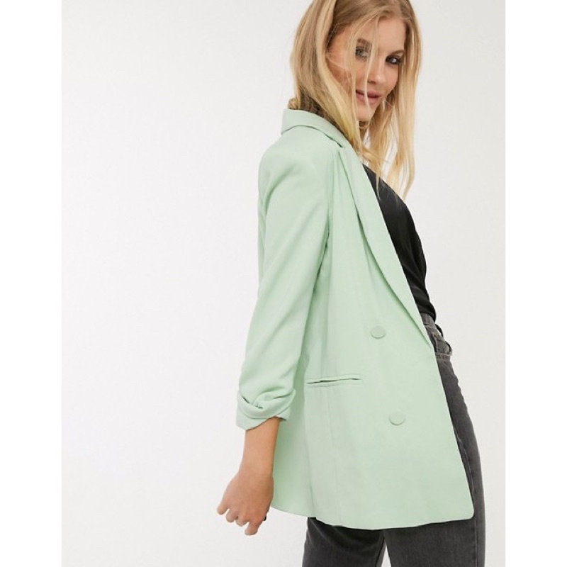 Thanh Lý blazer Bershka size S xanh mint