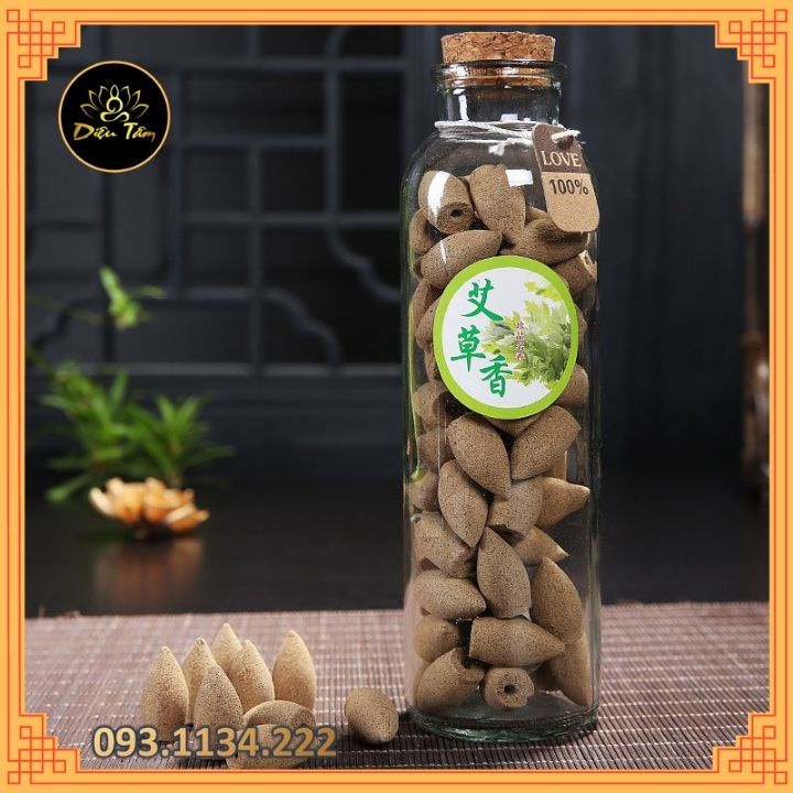 Trầm hương khói ngược cao cấp chai thủy tinh