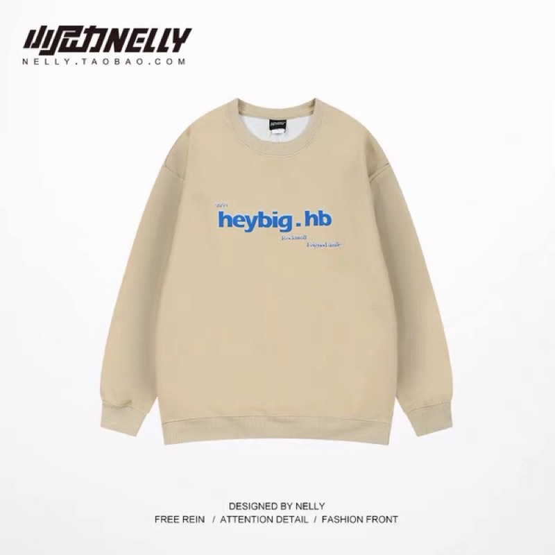 Áo sweater nelly heybig nỉ lót lông sale (có sẵn) heybig.hb