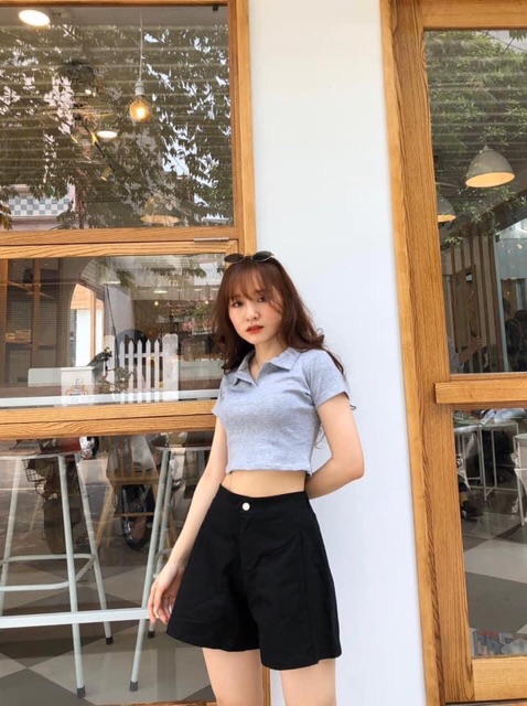 Quần short kaki đũi thô