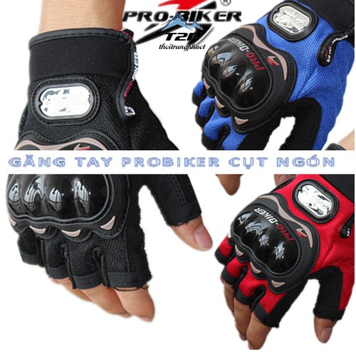 Găng tay Nửa ngón Phượt ProbikerThể thao lái xe vận động ngoài trời