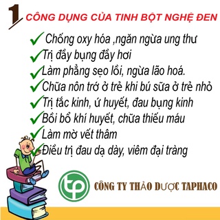 [Hàng Công Ty] Tinh bột nghệ đen nguyên chất