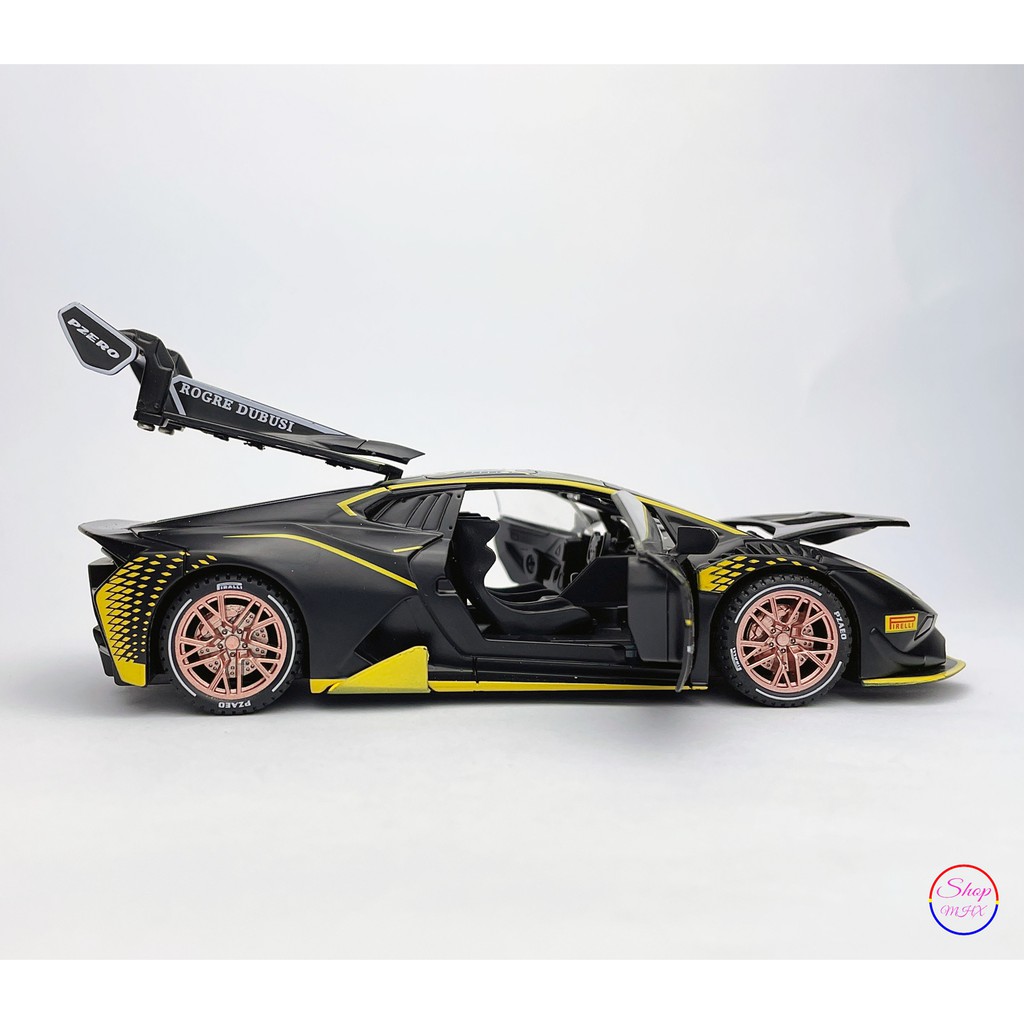 Xe đồ chơi mô hình sắt Lamborghini Huracan Super Evo TẶNG KÈM BIỂN SỐ tỉ lệ 1:32 hãng Chimei