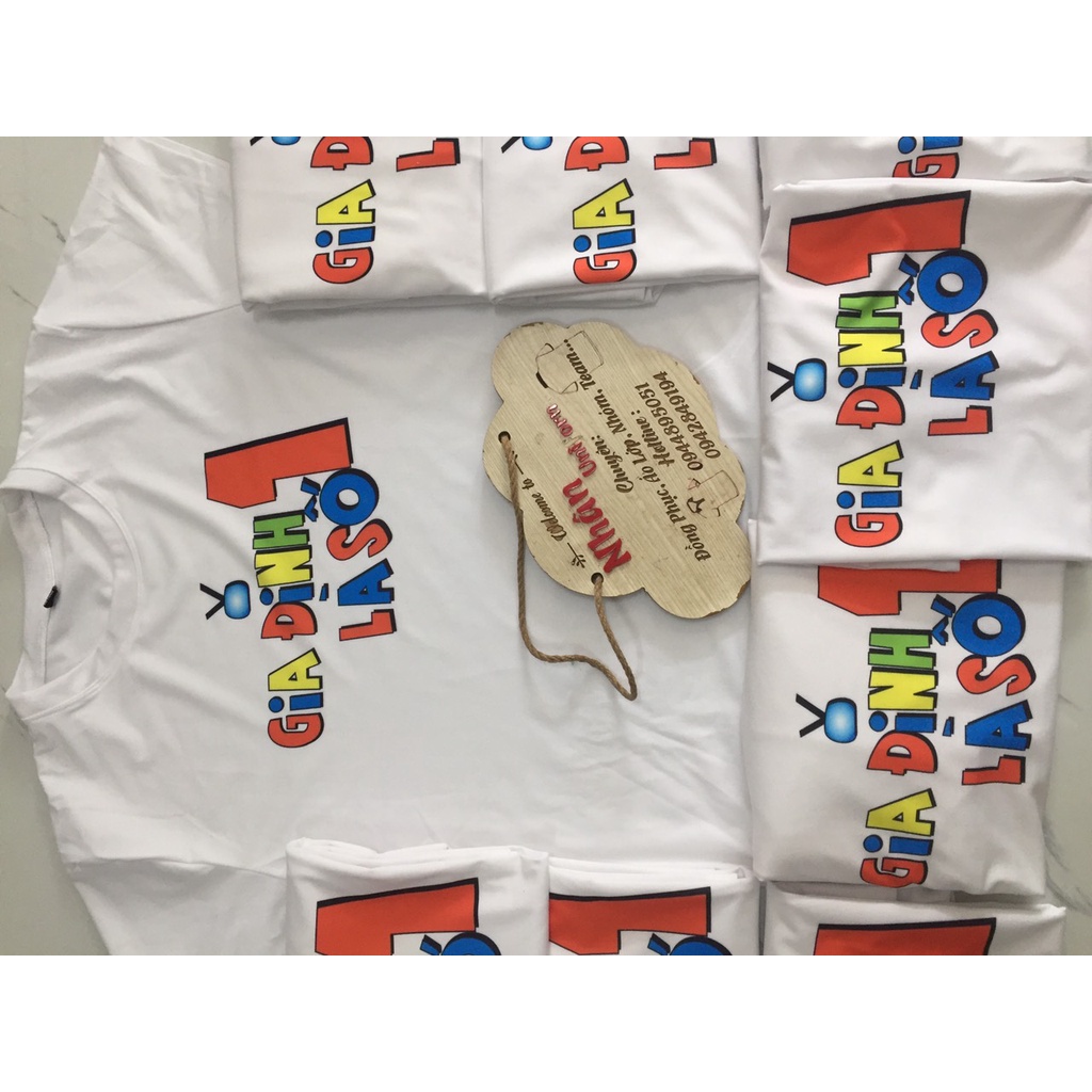 Áo thun gia đình là số 1 chất cotton mịn mát thấm hút mồ hôi