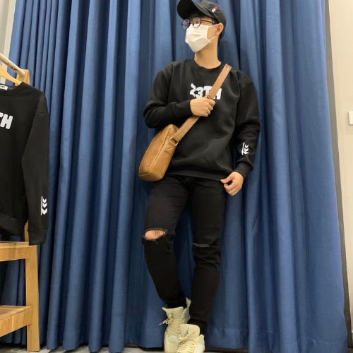 Áo sweater nam nữ Unisex form rộng cổ tròn màu be xanh đen trơn sweater nỉ dài tay phong cách Hàn Quốc.