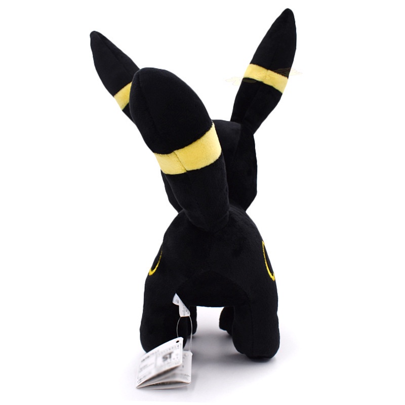 Gấu bông pokemon eevee (eevui) bóng đêm mèo umbreon dạng đứng (30cm) mới 100% hàng cao cấp loại 1