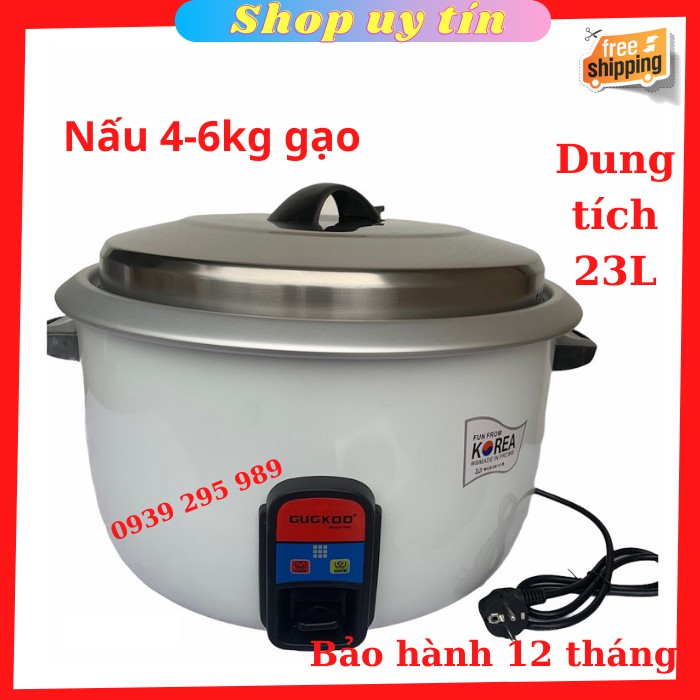 nồi cơm công nghiệp CUC KOO 23L-nồi nấu cơm to,dung tích lớn,nấu nhanh cơn dẻo ngon,nồi bền,đẹp,giá rẻ-bảo hành 12 tháng