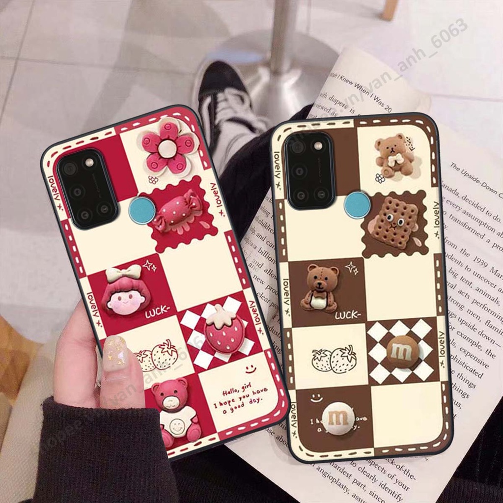 Ốp lưng Realme C17 / 7i hình gấu, kẹo dễ thương cute
