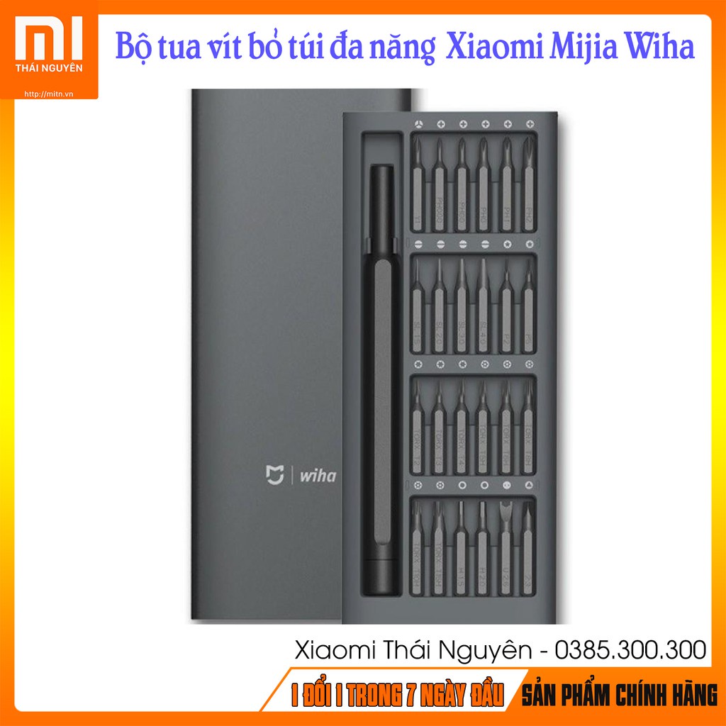 [HCM]bộ tua vít 24 món cầm tay xiaomi mijia wiha đa năng không rỉ từ tính