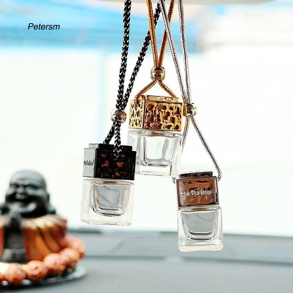 Bình thủy tinh rỗng dùng đựng nước hoa treo xe hơi tiện lợi