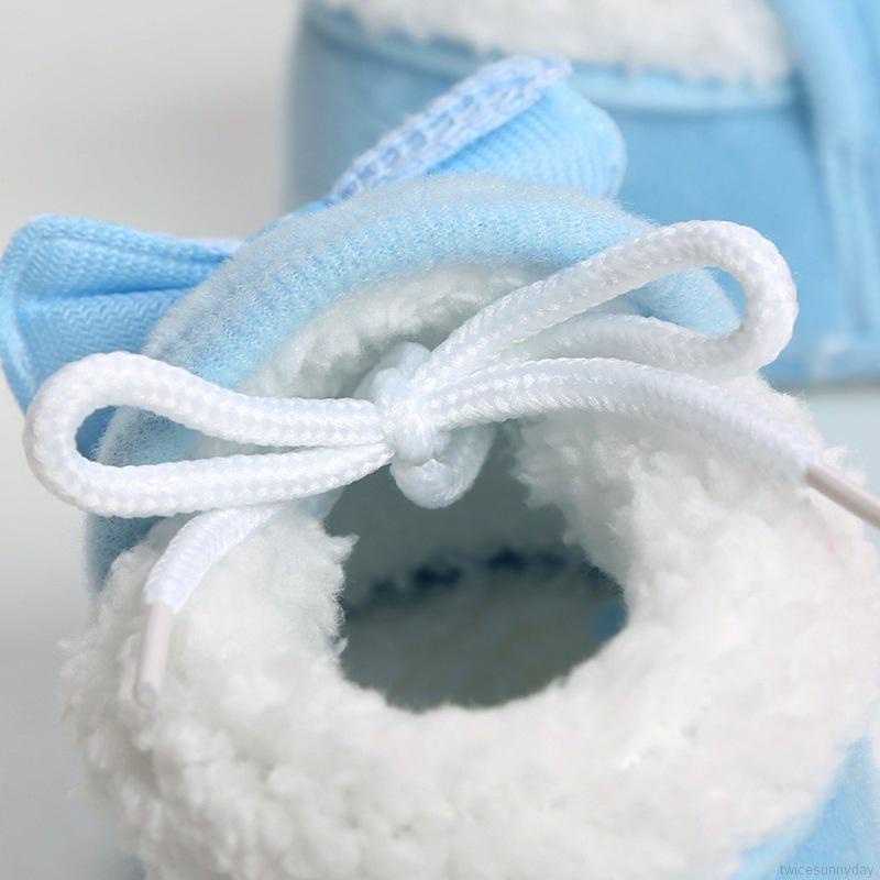 Giày đế mềm chống trượt giữ ấm thời trang mùa đông đáng yêu cho bé