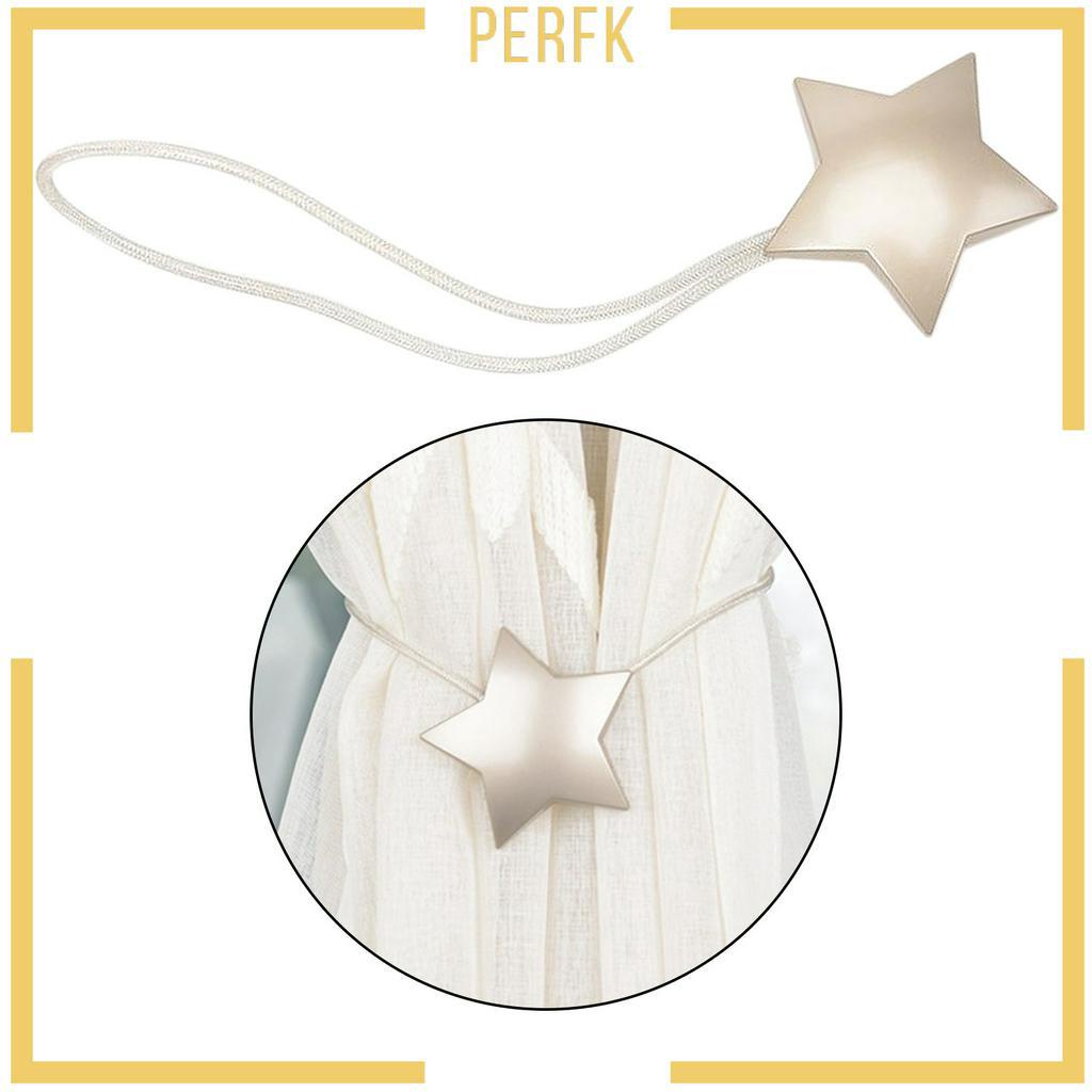 Kẹp Giữ Rèm Cửa Nam Châm Hình Ngôi Sao Năm Cánh Bằng Kim Loại