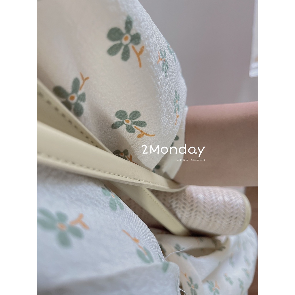 Váy hoa cỏ may mắn hàn quốc thiết kế nhẹ nhàng
