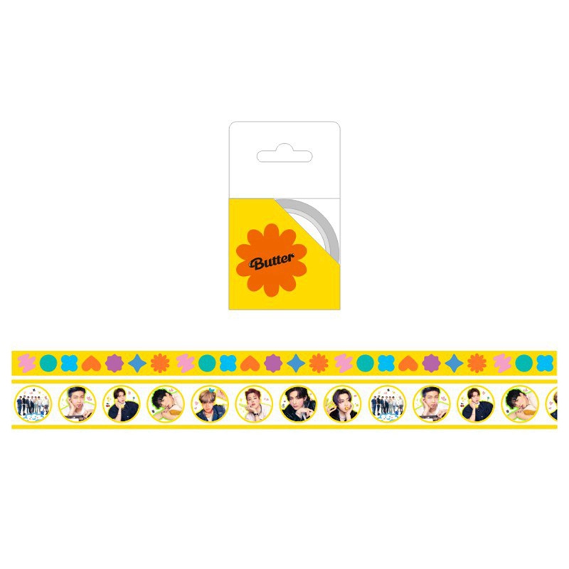 Set 2 cuộn băng keo in hình BTS dùng trang trí DIY