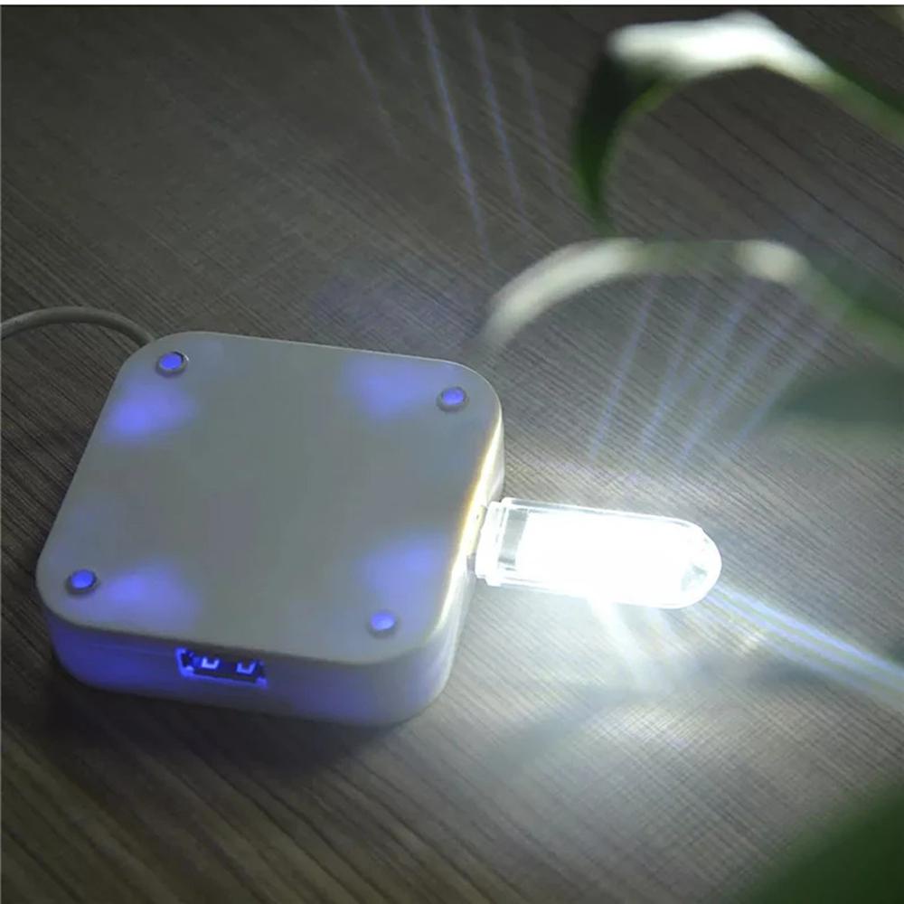 Đèn LED 8 Bóng 3 Bóng 5V Thiết Kế Nhỏ Gọn Có Cổng Sạc USB Tiện Dụng Cho Laptop