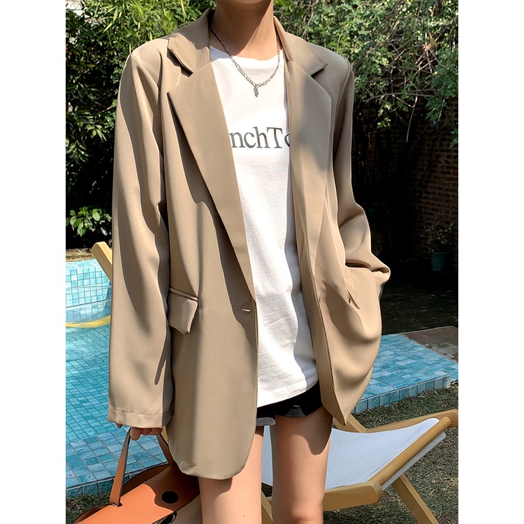 Áo Khoác Dáng Rộng Thiết Kế Mới Thời Trang Mùa Thu Dành Cho Nữ