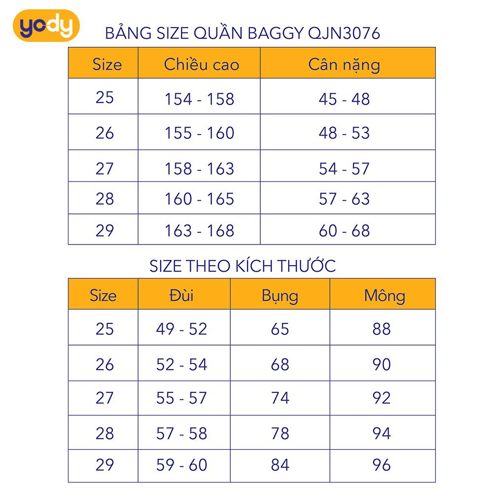 Quần Jeans nữ YODY quần baggy co dãn tốt , jean nữ cạp cao  QJN3076 | BigBuy360 - bigbuy360.vn