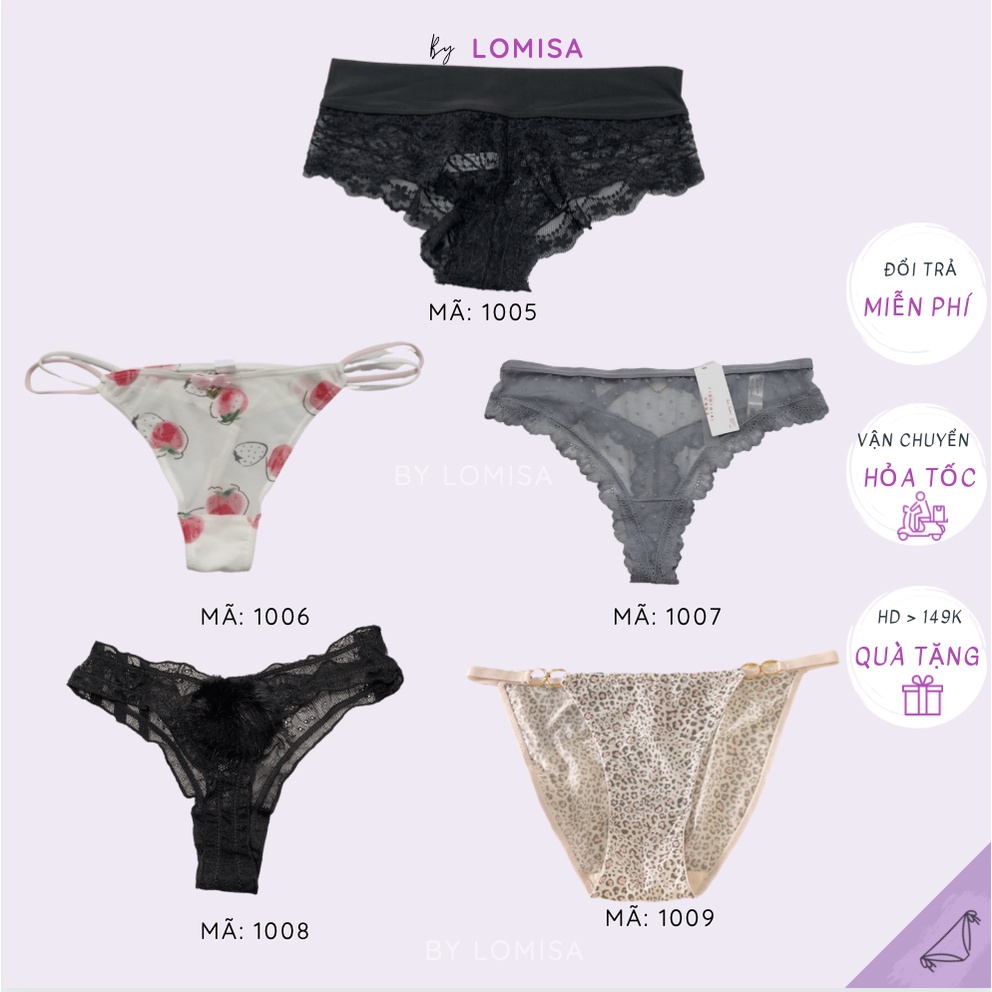 Quần lót nữ sexy lọt khe cao cấp siêu gợi cảm giành cho nữ thoải mái By LOMISA 1005, 1006,1007,1008,1009